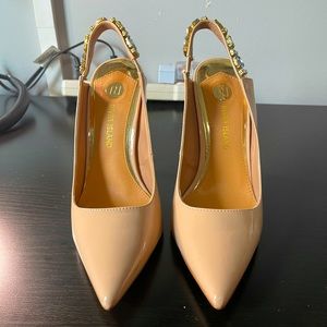 Embellished river island court shoes